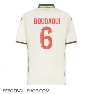 Billiga OGC Nice Hicham Boudaoui #6 Borta fotbollskläder 2025-26 Kortärmad Billiga OGC Nice Hicham Boudaoui #6 Borta fotbollskläder 2025-26 Kortärmad